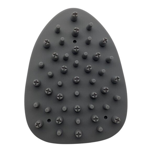 Shampoo Brush Silicone Scalp Massage Hair Care Tool Gray - Picture 1 of 10